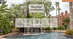 Desktop Screenshot of miramar-townhomes.com
